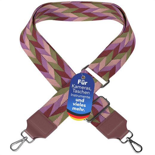 EAZY CASE Schulterriemen Schultergurte für Taschen gemustert Wechselband Taschenriemen Festivalbag verstellbar universal Violett mehr Verkauf