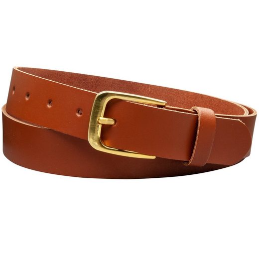 COLOGNEBELT Ledergürtel C16-SL Schlicht dennoch modern mit Dornschließe, MADE IN GERMANY mehr Fabrik Onlineshop