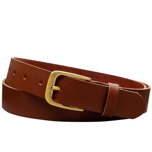 COLOGNEBELT Ledergürtel C16-SL Schlicht dennoch modern mit Dornschließe, MADE IN GERMANY mehr Fabrik Onlineshop