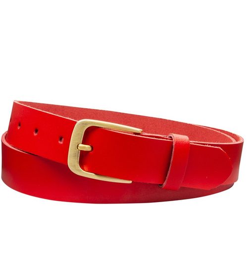 COLOGNEBELT Ledergürtel C16-SL Schlicht dennoch modern mit Dornschließe, MADE IN GERMANY mehr Fabrik Onlineshop