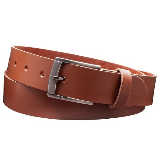 COLOGNEBELT Ledergürtel D18-SL Schlicht dennoch modern mit Dornschließe, MADE IN GERMANY mehr Lagerräumung