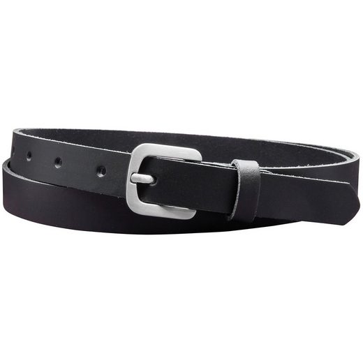 COLOGNEBELT Ledergürtel A5-SL Echt Leder Gürtel 2 cm Breit in Schwarz mit stilvoller Gürtelschließe, leger und modern mehr Wochenangebot