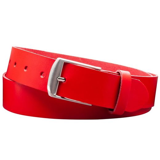 COLOGNEBELT Ledergürtel D9-SL Schlicht dennoch modern mit Dornschließe, MADE IN GERMANY mehr Sonderangebot der Fabrik