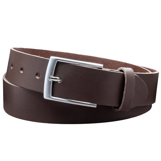 COLOGNEBELT Ledergürtel D21-SL Schlicht dennoch modern mit Dornschließe, MADE IN GERMANY mehr zollfrei