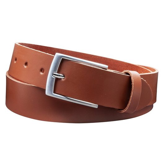 COLOGNEBELT Ledergürtel D21-SL Schlicht dennoch modern mit Dornschließe, MADE IN GERMANY mehr zollfrei