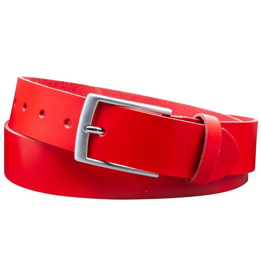 COLOGNEBELT Ledergürtel D21-SL Schlicht dennoch modern mit Dornschließe, MADE IN GERMANY mehr zollfrei