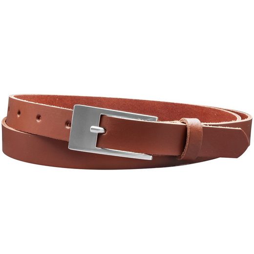 COLOGNEBELT Ledergürtel A4-SL 2 cm breiter Gürtel echt Leder in Cognac mit stilvoller Gürtelschließe, leger und modern mehr Preisnachlass