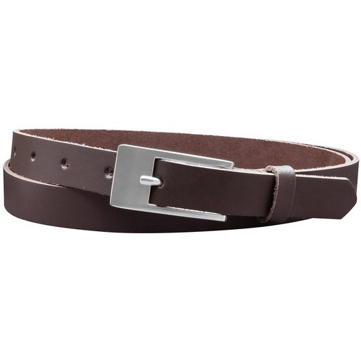COLOGNEBELT Ledergürtel A4-SL 2 cm breiter Gürtel echt Leder in Cognac mit stilvoller Gürtelschließe, leger und modern mehr Saisonschlussverkauf