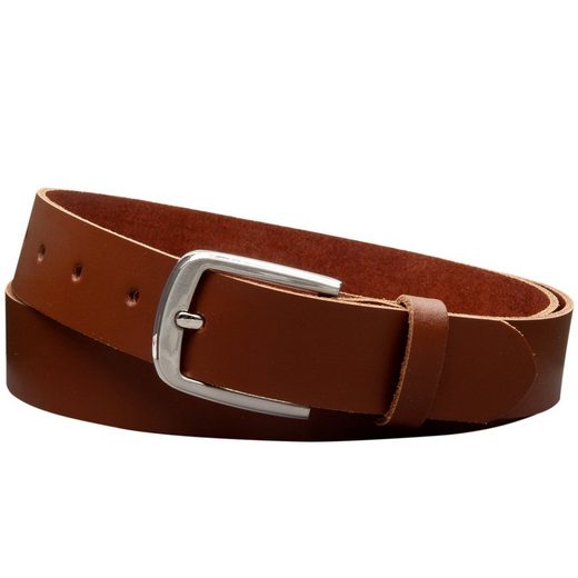 COLOGNEBELT Ledergürtel C15-SL Schlicht dennoch modern mit Dornschließe, MADE IN GERMANY mehr Große Rabatte