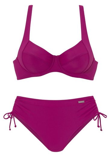 LASCANA Bügel-Bikini mit seitlich geraffter Bikinihose mehr Tiefpreis