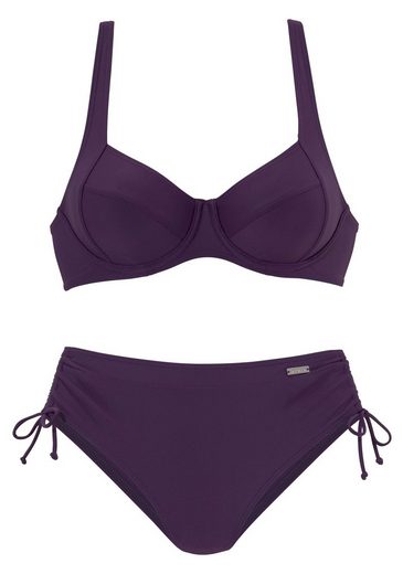 LASCANA Bügel-Bikini mit seitlich geraffter Bikinihose mehr Tiefpreis