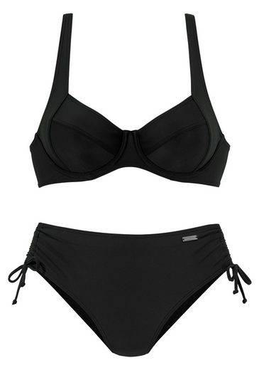 LASCANA Bügel-Bikini mit seitlich geraffter Bikinihose mehr Tiefpreis