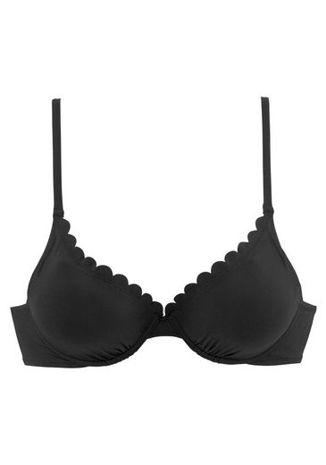 LASCANA Bügel-Bikini-Top Scallop mit Wattierung mehr Fabrikladen