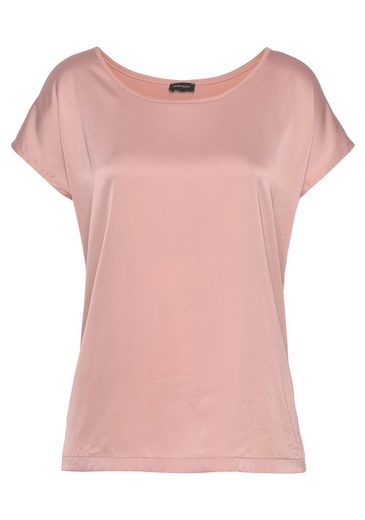 LAURA SCOTT Shirtbluse aus Satin und Jersey mehr Weihnachtsangebot