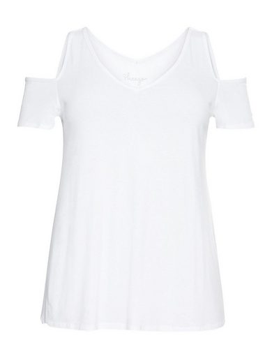 SHEEGO T-Shirt Große Größen mit V-Ausschnitt, im schulterfreien Look mehr Neueste Stile