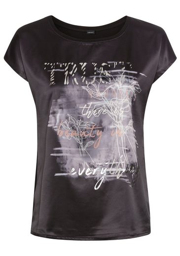LAURA SCOTT Shirtbluse aus Satin mit dezentem Aufdruck mehr Super Rabatt
