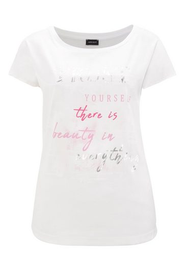 LAURA SCOTT Shirtbluse aus Satin mit dezentem Aufdruck mehr Super Rabatt