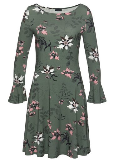 LAURA SCOTT Jerseykleid mit Volant am Ärmel mehr 2025