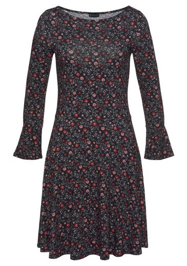 LAURA SCOTT Jerseykleid mit Volant am Ärmel mehr 2025