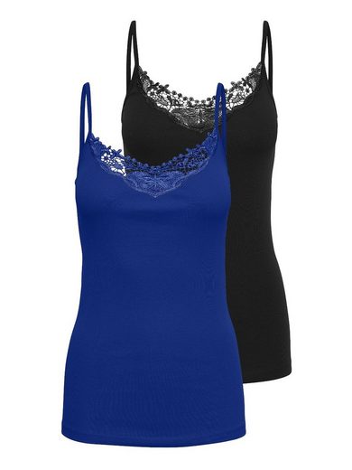 ONLY Spitzentop ONLKIRA LACE SINGLET 2PACK NOOS 2er-Pack mehr Günstiger Verkauf