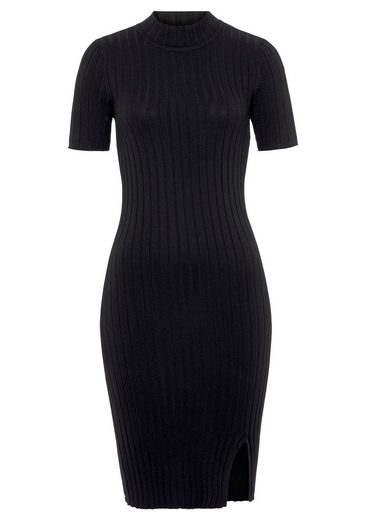 AJC Strickkleid mit feinem Stehkragen und modischem Schlitz mehr Kostenloser Versand