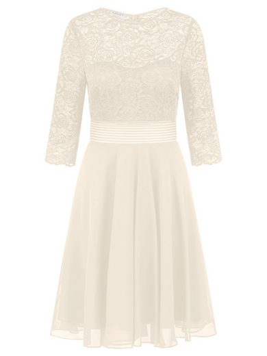 APART Cocktailkleid im Materialmix aus weicher elastischer Spitze und Chiffon mehr VIP-Rabatte