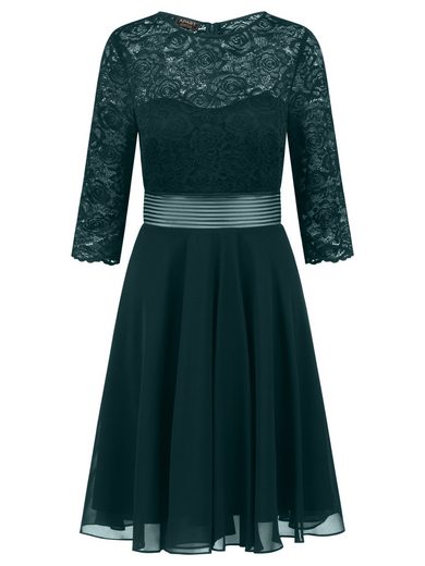 APART Cocktailkleid im Materialmix aus weicher elastischer Spitze und Chiffon mehr VIP-Rabatte