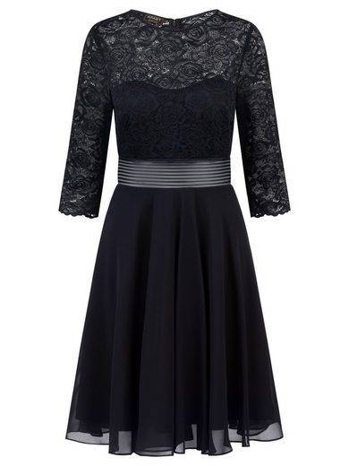 APART Cocktailkleid im Materialmix aus weicher elastischer Spitze und Chiffon mehr VIP-Rabatte