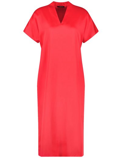 TAIFUN Minikleid Fließendes Midikleid mit V-Ausschnitt mehr Angebote
