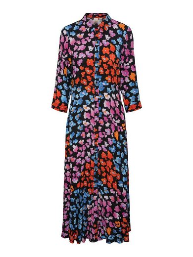 Y.A.S Hemdblusenkleid YASSAVANNA LONG SHIRT DRESS mit 3/4 Ärmel mehr Fabrik Onlineshop