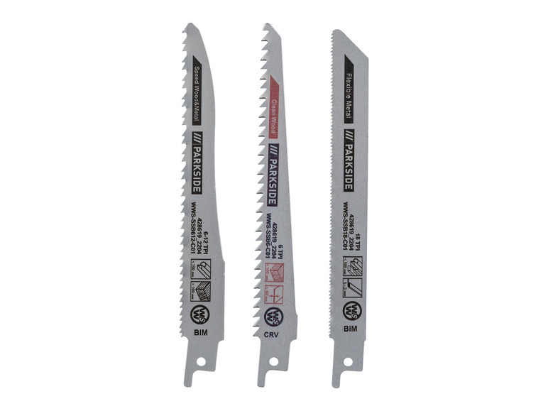 PARKSIDE® Säbelsägeblätter-Set, für Akku-Astsäge, 3-teilig Letzter Tag