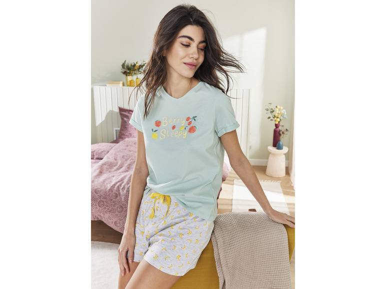 esmara® Damen Schlafhose, kurz, mit Zierknopfleiste Clearance-Verkauf
