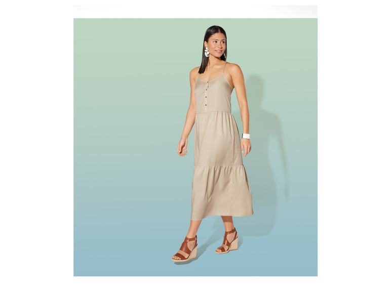 esmara® Damen Midikleid, mit Knopfleiste Im Verkauf