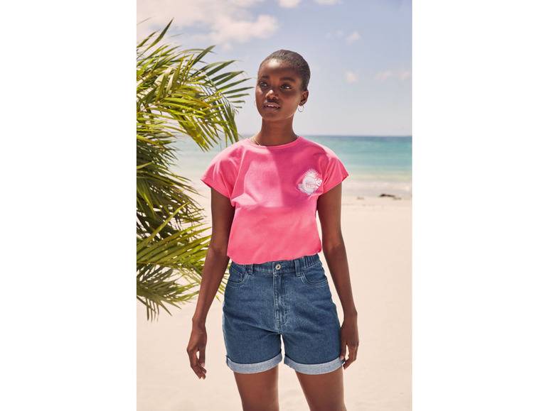 esmara® Damen Jeansshorts, mit Krempeloptik am Beinabschluss Fabrikpreis