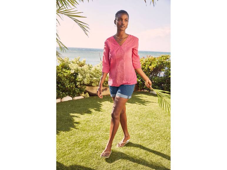 esmara® Damen Jeansshorts, mit Krempeloptik am Beinabschluss Fabrikpreis