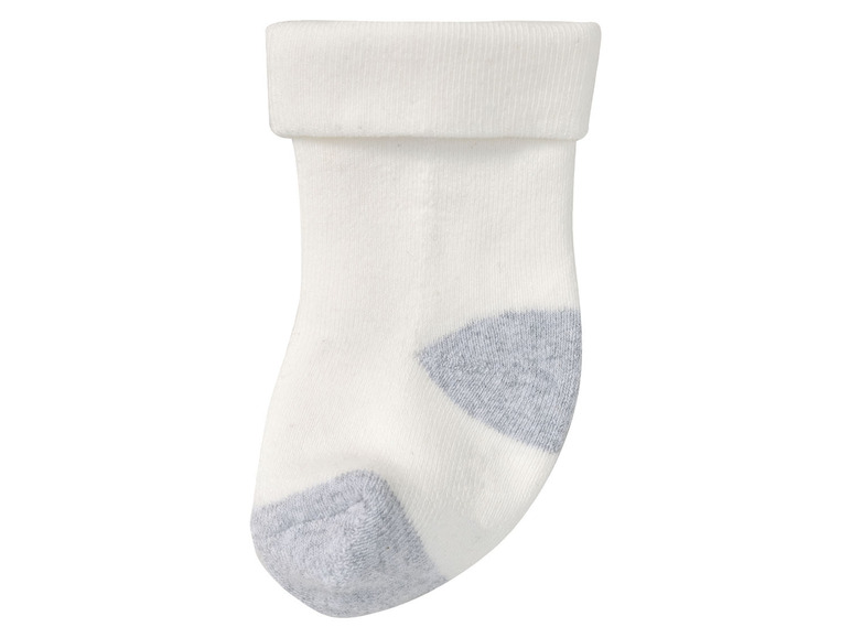 lupilu® Baby Thermo-Socken, 5 Paar, mit hohem Baumwollanteil, weiß/grau Versandkostenfrei