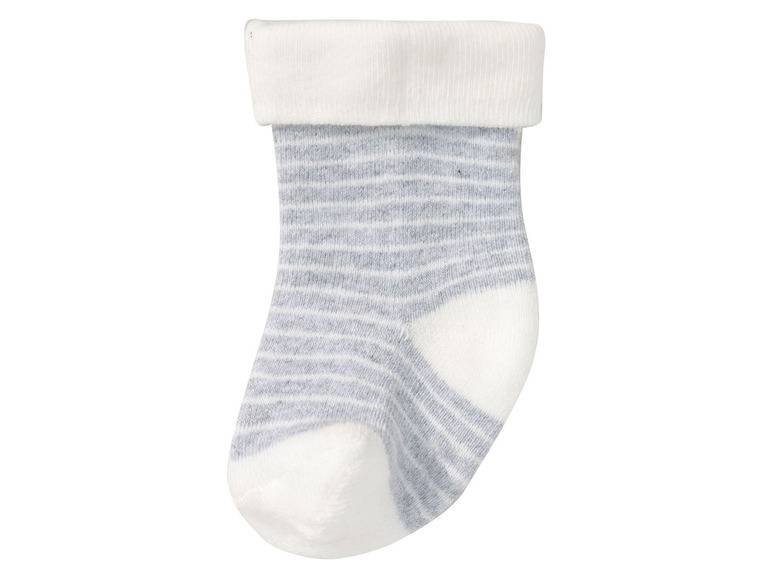 lupilu® Baby Thermo-Socken, 5 Paar, mit hohem Baumwollanteil, weiß/grau Versandkostenfrei