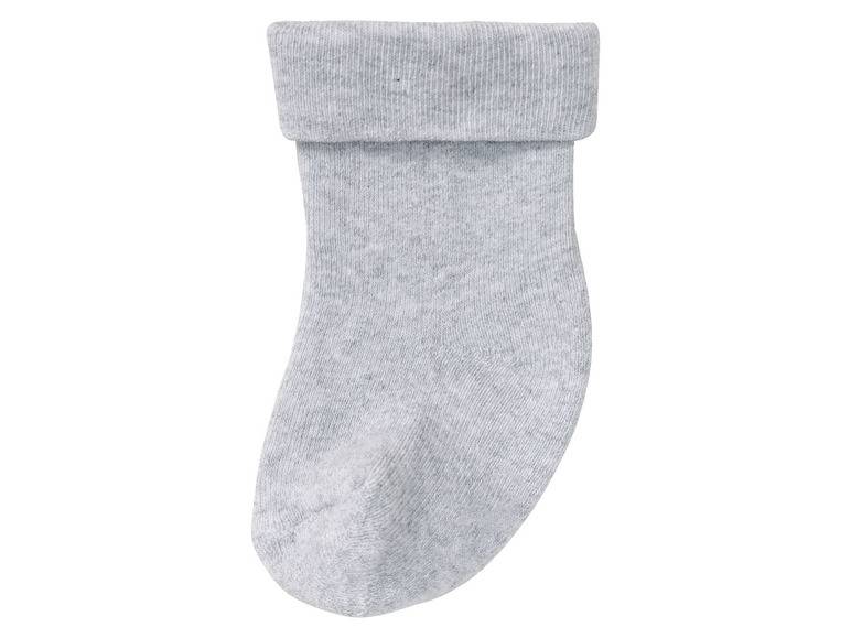 lupilu® Baby Thermo-Socken, 5 Paar, mit hohem Baumwollanteil, weiß/grau Versandkostenfrei