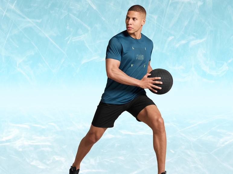 CRIVIT Herren Funktionsshirt, kurzarm, schnelltrocknend Begrenztes Angebot