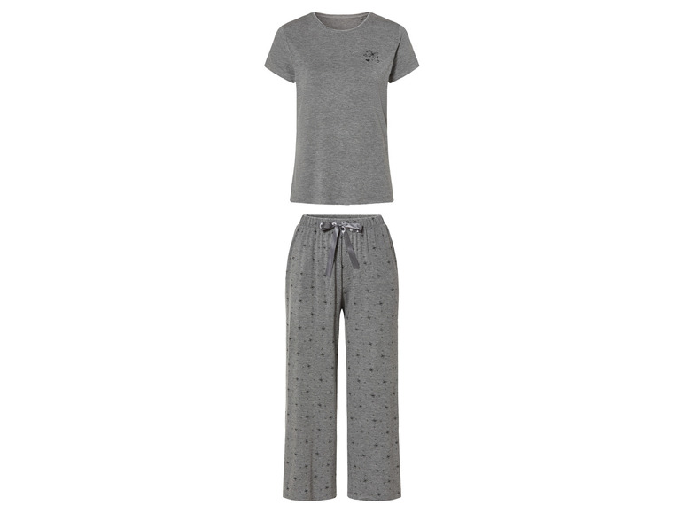 esmara® Damen Pyjama in moderner 7/8-Culotte-Passform Black Friday