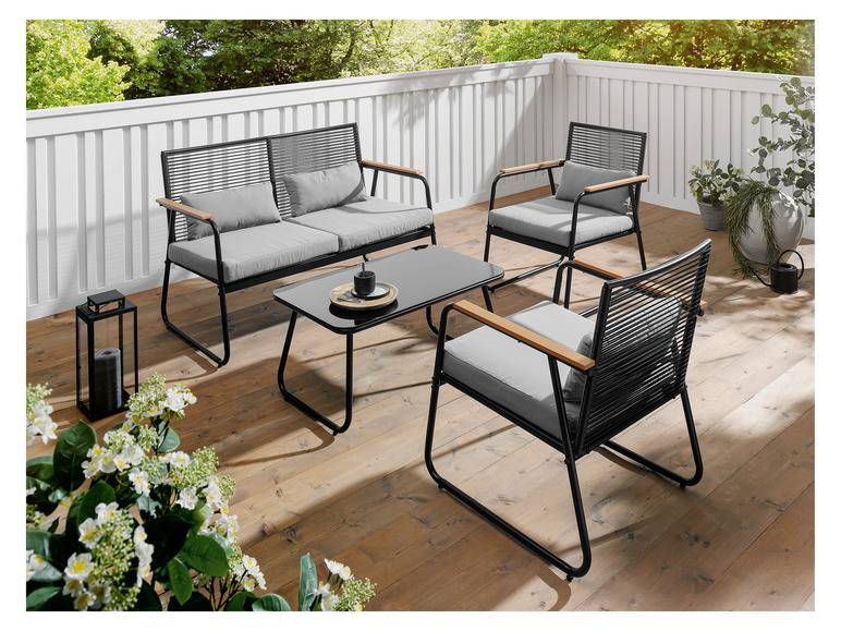 LIVARNO home Garten Loungeset, 4-teilig Sonderangebot der Fabrik