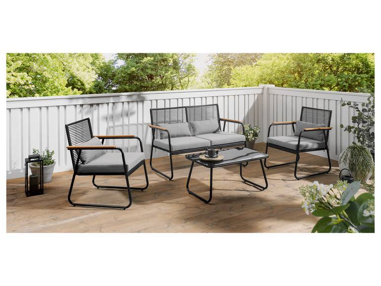 LIVARNO home Garten Loungeset, 4-teilig Sonderangebot der Fabrik