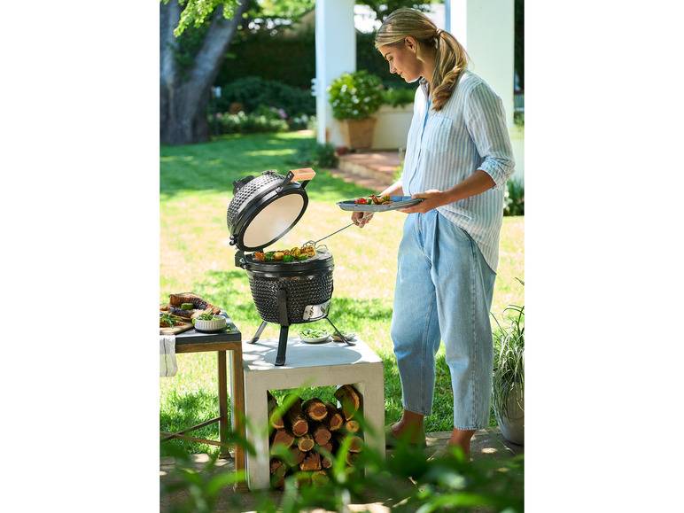 GRILLMEISTER Holzkohle Keramikgrill, Ø 26,5 cm Bis zu 55% Rabatt