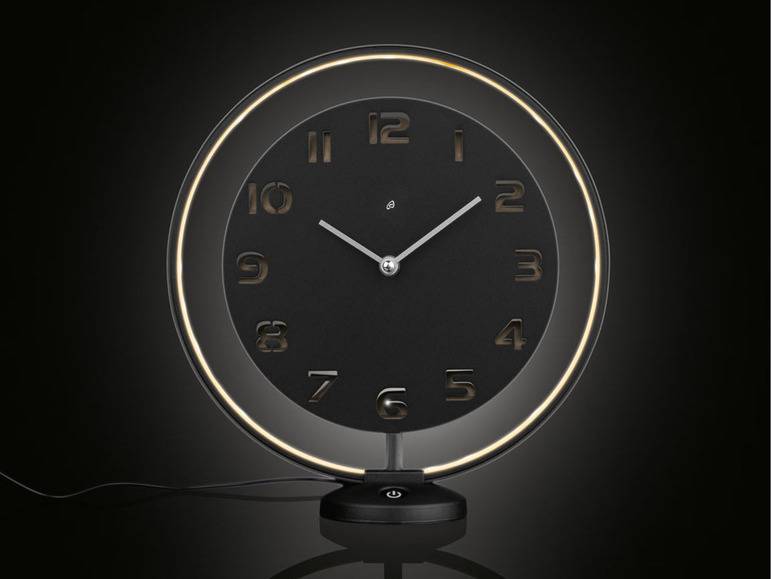 AURIOL® Tischuhr, mit LED-Leuchtring Günstiger Verkauf