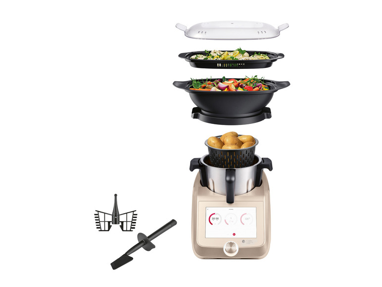 SILVERCREST® KITCHEN TOOLS Monsieur Cuisine Smart SKMS 1200 B1 Champagner Rabatt