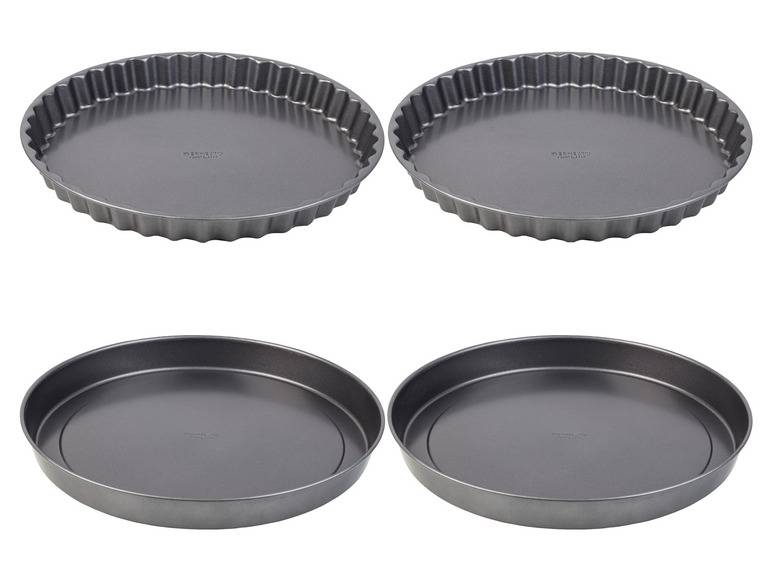 LIVARNO home Quiche- und Obstkuchenformen \ Pizza-Backbleche, 2 Stück Cyber Monday