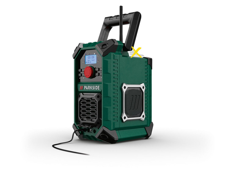 PARKSIDE® Akku-Baustellenradio »PBRA 20-Li B2« 20 V / 12 V oder Netzbetrieb, ohne Akku und Ladegerät Online Outlet