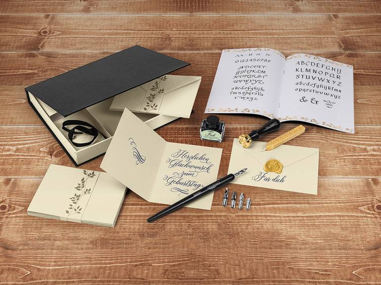 crelando® Kalligraphie-Set, 30tlg Kauf eins, bekomm eins gratis