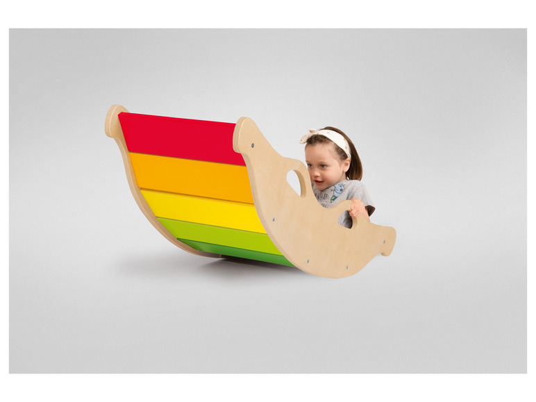 Playtive Holz Balancewippe, in Regenbogenfarben Bis zu 50% Rabatt