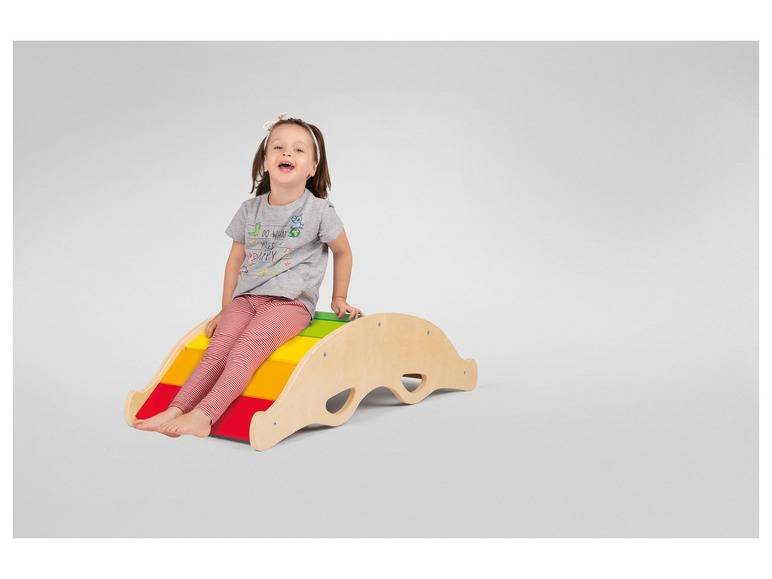Playtive Holz Balancewippe, in Regenbogenfarben Bis zu 50% Rabatt
